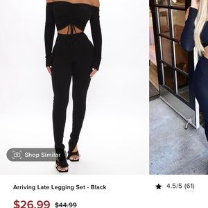 Black fashion nova set